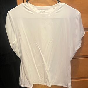 Pumiey Women's Classic White Short Sleeve Tee, 2X